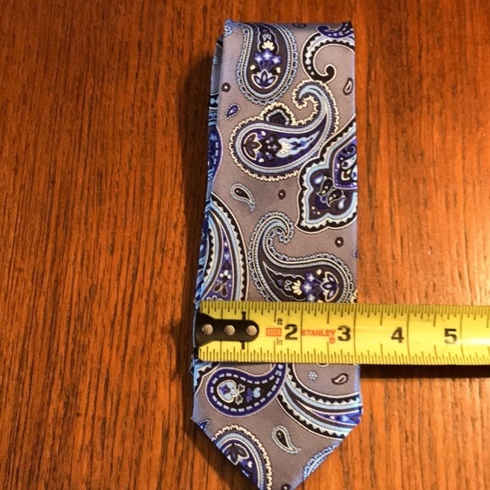 Vintage Chaps Silk Paisley Tie - Picture 4 of 11